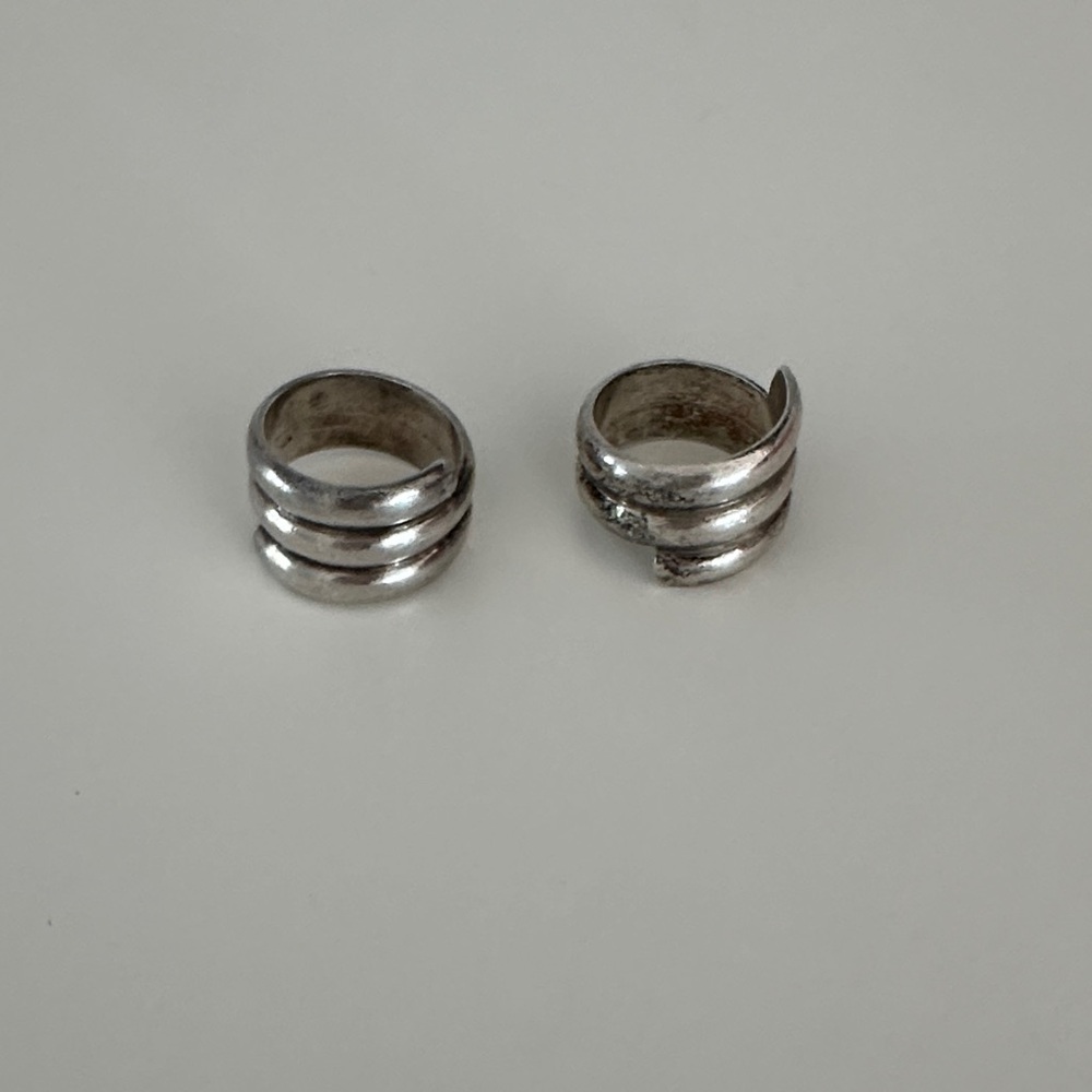 Real Sterling silver rings ( pair)